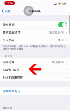 洛南苹果14维修网分享如何给iPhone14的SIM卡设置密码 